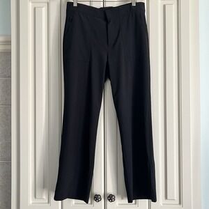 Athleta Black Stellar Straight Crop Pant Work Travel Size 4